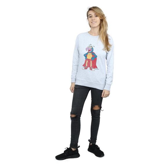 The Muppets Womens/Ladies Classic Gonzo Heather Sweatshirt / Heather Grey - Picture 6 of 7